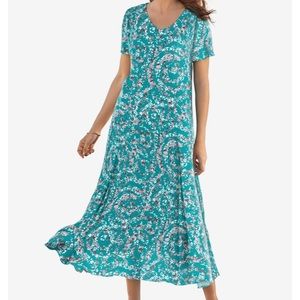 Woman Within Crinkle Dress